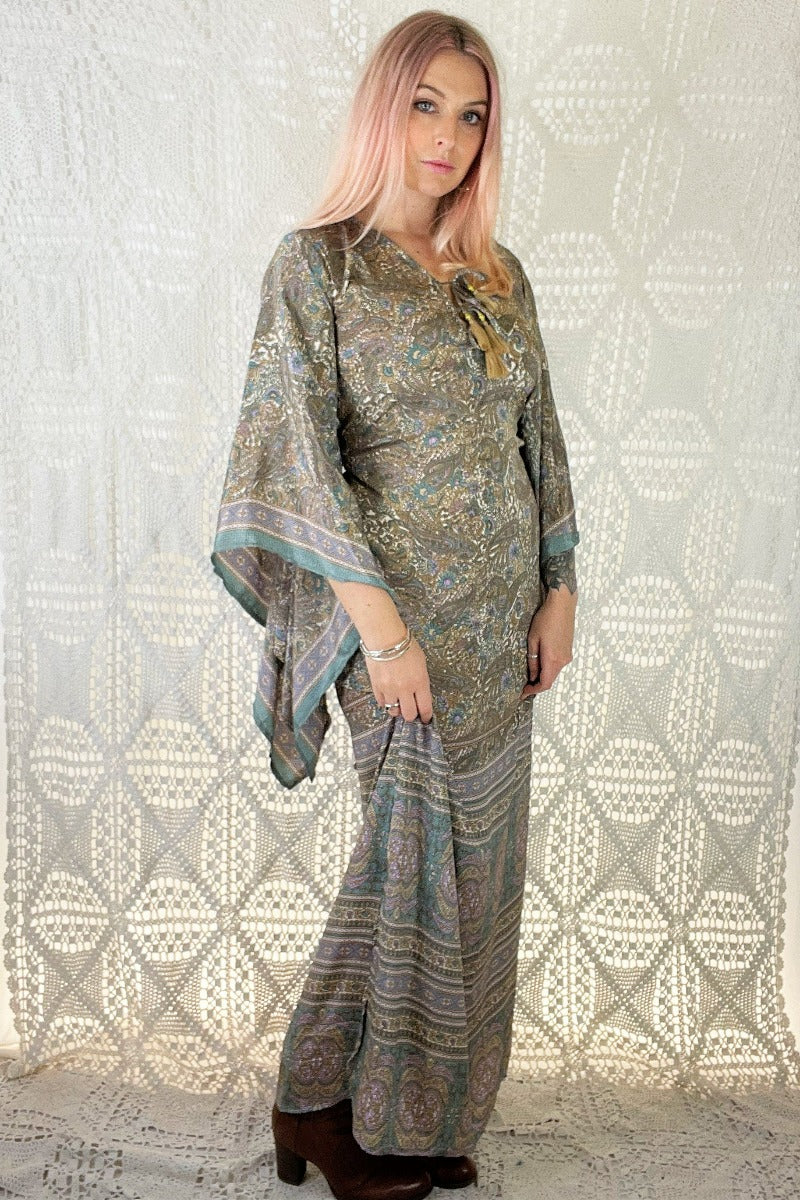Cassidy Maxi Dress in Mirage Blue - Image 3