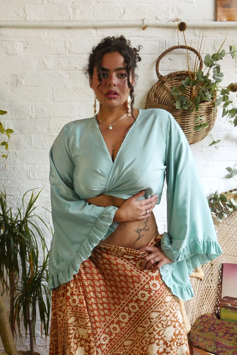 Khroma Venus Wrap Top in Adonis Blue