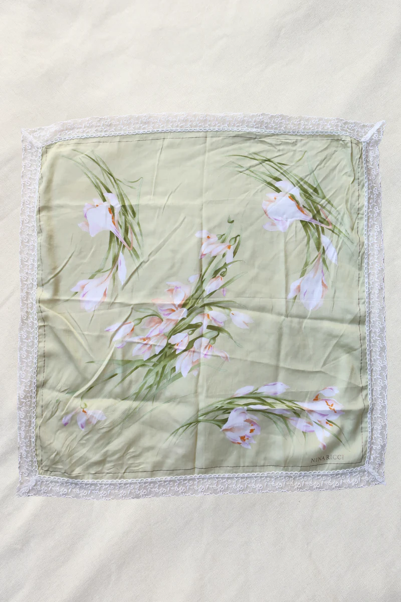 Vintage Lace Scarf in Lily Of The Valley - Image 3