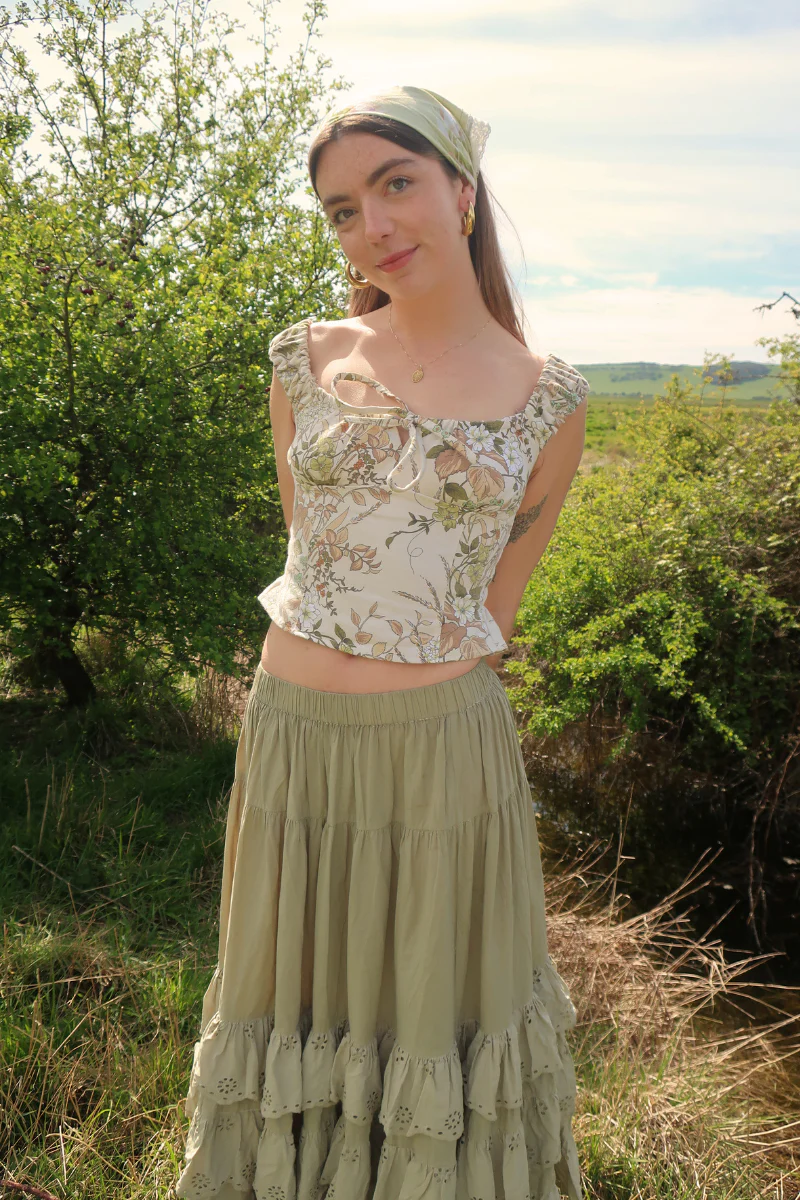 Vintage Lace Scarf in Lily Of The Valley - Image 4
